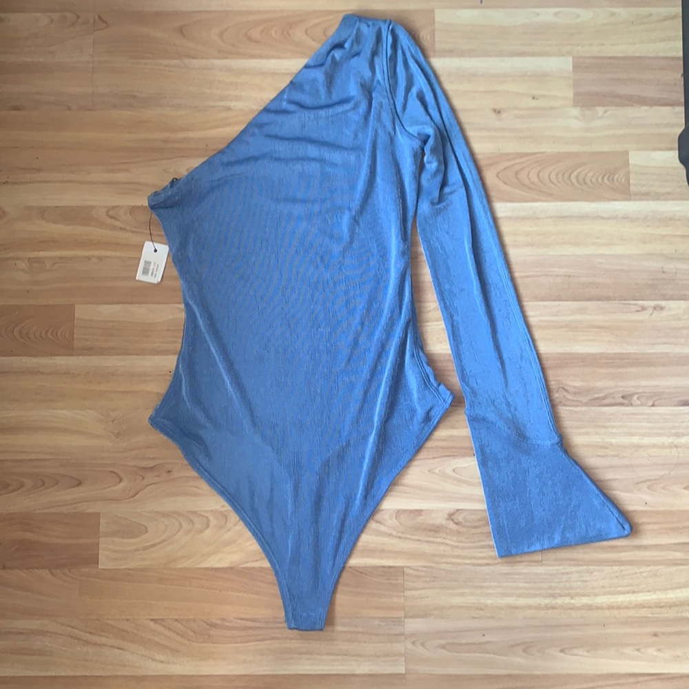 Alix NYC Designer one shoulder bodysuit size M - Picture 3 of 14
